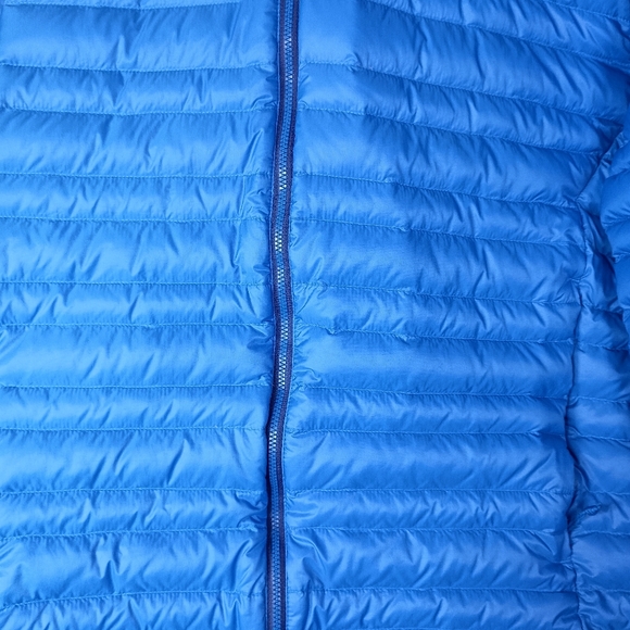 Stio Pinion Down Hooded Men's L Blue Goose Down Pertex Outdoors Puffer Jacket - Picture 9 of 13